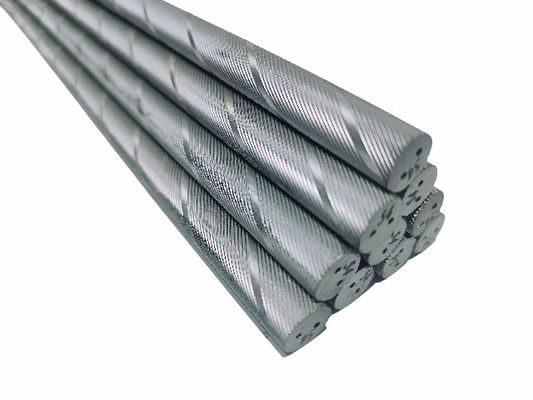 13.0g/Cm3-15.58g/Cm3 Varilla espiral de tungsteno roscado con agujeros de enfriamiento dobles