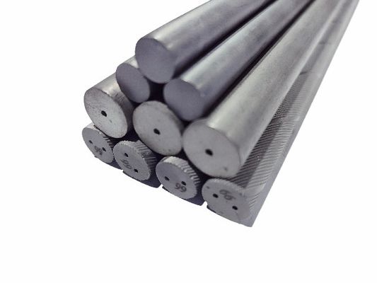 Alta dureza de carburo fino de la varilla espiral / varilla de tungsteno roscado con doble agujero