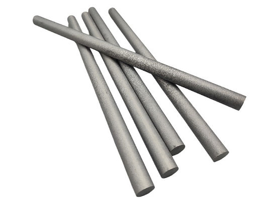 Barras de carburo de tungsteno de plata metálica con estructura cementada sólida resistente al impacto
