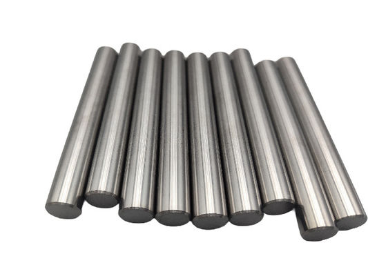 Barras de carburo de tungsteno de plata metálica con estructura cementada sólida resistente al impacto