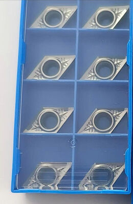 Inserto de aluminio de carburo de larga duración DCGT11T304 optimizado para el corte de metales pesados y tareas de fabricación industrial
